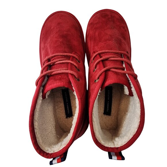 New- TOMMY HILFIGER WELSH-Suede Faux Fur Lined Boots // C0021 main image 7